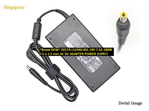 *Brand NEW* 180W 24V 7.5A DELTA L52440-001 5.5 x 2.5 mm AC DC ADAPTER POWER SUPPLY
